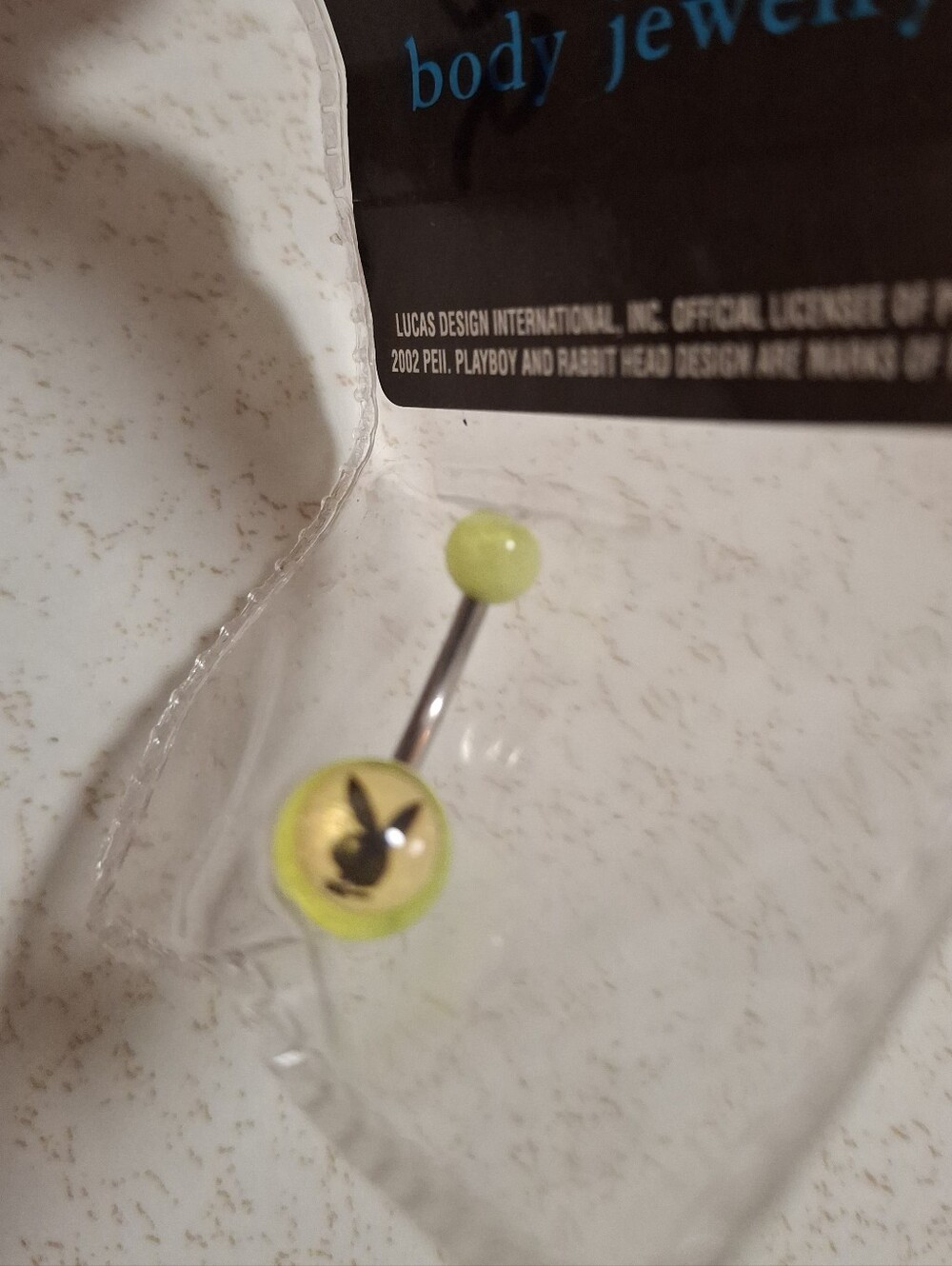 Playboy Belly Button Ring LICENSED NOS1